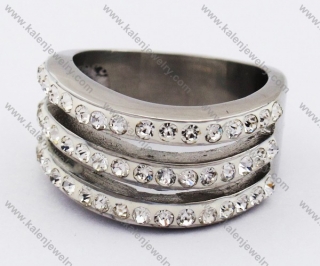 Stainless Steel Stone Rings - KJR280194