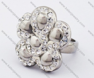 Stainless Steel Stone Rings - KJR280198