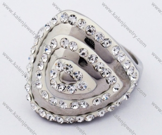 Stainless Steel Stone Rings - KJR280203