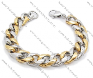 Stainless Steel Gold Plating Bracelet For Men - KJB200052