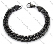 Stainless Steel Black Plating Bracelet For Men - KJB200053