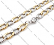 Stainless Steel Gold Plating Necklaces - KJN200036