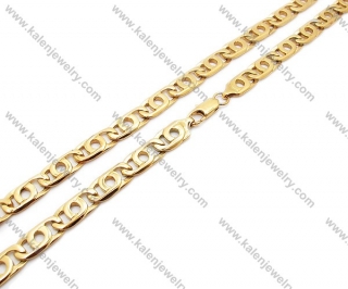 Stainless Steel Gold Plating Necklaces - KJN200046