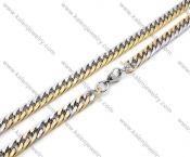 Stainless Steel Gold Plating Necklaces - KJN200048