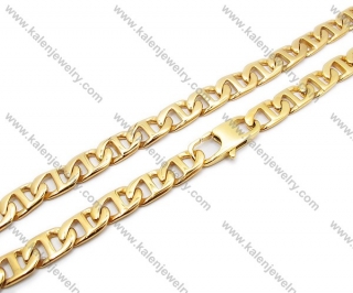 Stainless Steel Gold Plating Necklaces - KJN200049