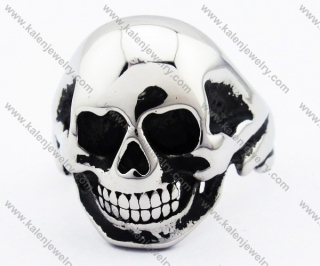 Stainless Steel Skull Ring - KJR010106