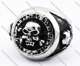 Stainless Steel Skull Ring - KJR010107