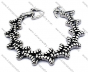 Stainless Steel Biker Bracelet For Men - KJB200082