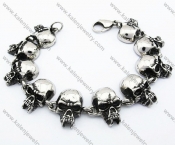 Stainless Steel Skull Bracelet - KJB170055