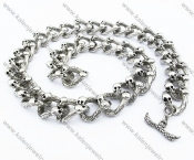 Stainless Steel Skull Necklaces - KJN170017