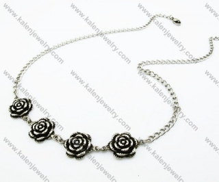 Stainless Steel Rose Necklaces - KJN170018