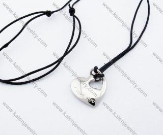 Black Leather Necklaces - KJN050003
