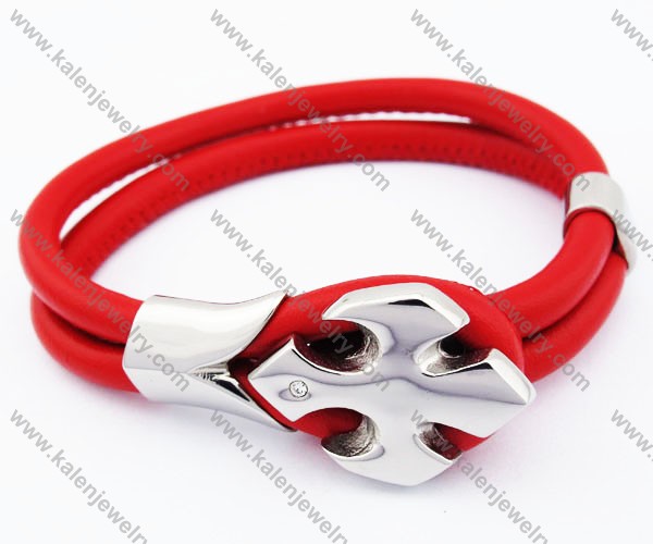 Stainless Steel Leather Bracelets - KJB050232