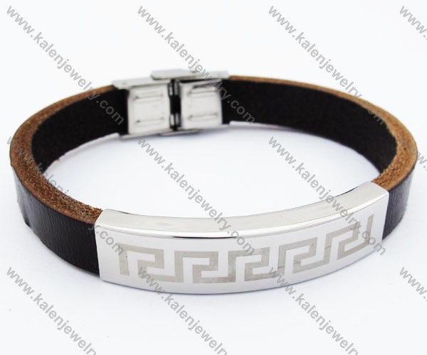 Stainless Steel Leather Bracelets - KJB050238