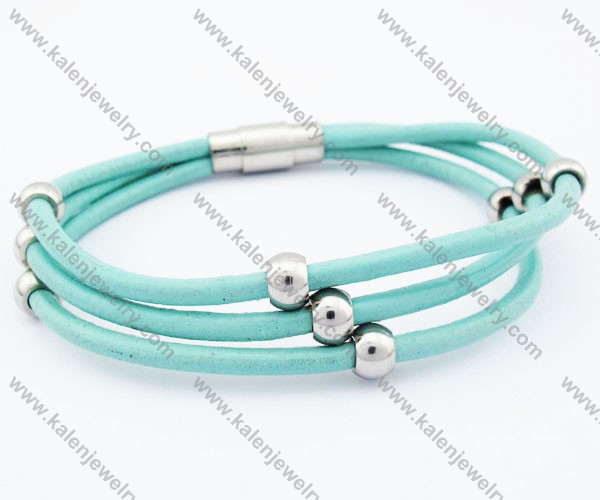 Stainless Steel Leather Bracelets - KJB050249