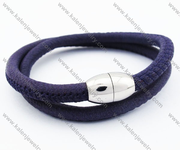 Stainless Steel Leather Bracelets - KJB050252