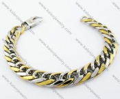 220 × 11 mm Stainless Steel Gold Plating Bracelets - KJB100035