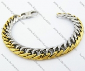 Stainless Steel Gold Plating Bracelets - KJB100036