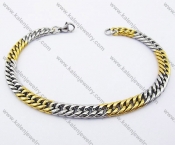 220×5mm Stainless Steel Bracelets - KJB100042