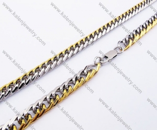 600×8mm Stainless Steel Gold Plating Necklace - KJN100018