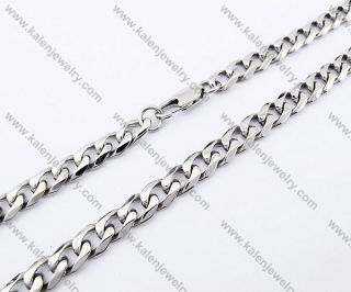 550×7mm Stainless Steel Necklace - KJN100026