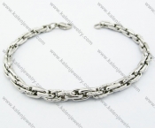 220 × 5 mm Stainless Steel Casting Bamboo Joint Chain Bracelets - KJB100028