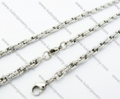 Stainless Steel Necklace and Bracelet Jewelry Sets - KJS100010