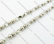Stainless Steel Round Rosaries Necklaces - KJN100011