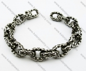 Stainless Steel Old Rusty Prison Chain Bracelet - KJB200100