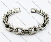 Stainless Steel Old Rusty Prison Chain Bracelet - KJB200101