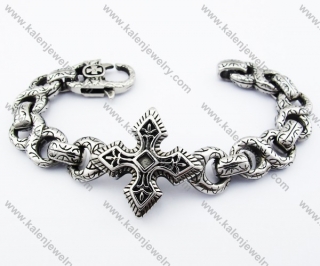 Stainless Steel Cross Bracelet - KJB050294
