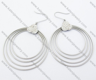 Stainless Steel Line Earrings - KJE050777