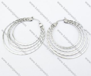 Stainless Steel Line Earrings - KJE050785