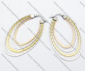 Stainless Steel Line Earrings - KJE050790