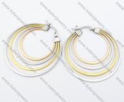 Stainless Steel Line Earrings - KJE050803