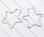 Stainless Steel Line Earrings - KJE050827