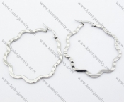 Stainless Steel Line Earrings - KJE050828