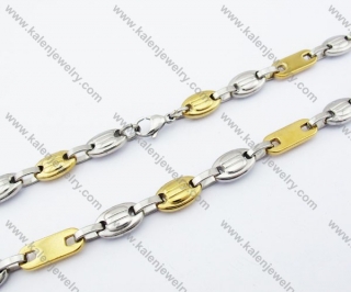 530×9mm Stainless Steel Stamping Necklaces - KJN150095