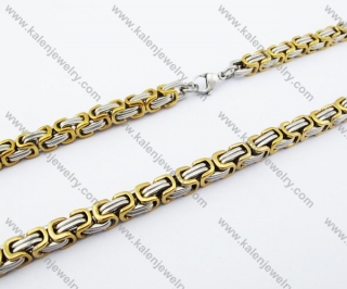 540×7mm Gold Stainless Steel Necklace - KJN150098