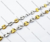 545×11mm Stainless Steel Necklace For Men - KJN150120