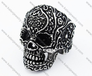 Stainless Steel Skull Ring - KJR010120