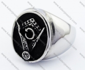 Stainless Steel Freemason / Masonic Ring - KJR330009