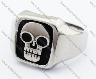 Stainless Steel Skull Ring - KJR330019