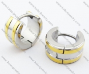 Stainless Steel Gold Plating Earrings For Girl - KJE050840