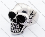 Stainless Steel Skull Ring - KJR330054