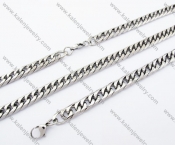 Steel Necklace & Bracelet  Jewelry Set - KJS100031