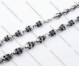 Stainless Steel Skull Necklace - KJN170019