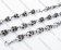Stainless Steel Necklace & Bracelet Men's Skull Jewelry Set - KJS170001