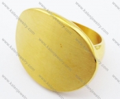 Stainless Steel Gold Plating Ring - KJR080035