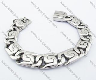 Stainless Steel Biker Bracelet For Men - KJB200125